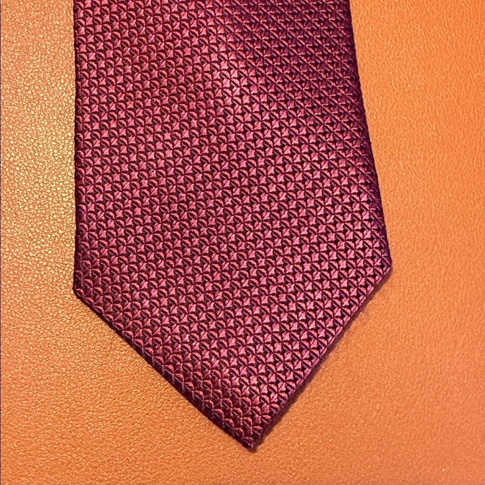 Nordstrom Deep Red Patterned Tie - Picture 6 of 10